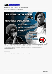 Jornadas &#34;All Power to the People&#34;