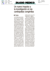 "Conveni entre la Fundació Internacional de Cardiopaties Congènites de Barcelona (FICCB) i l'Hospital Universitari Vall d'Hebron (VHIR)".