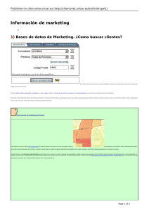 Información de marketing 1) Bases de datos de Marketing. ¿Como buscar clientes?