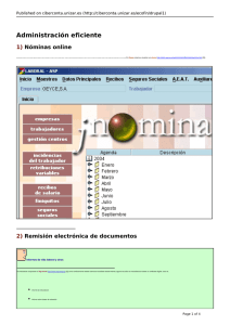 Administración eficiente 1) Nóminas online Published on ciberconta.unizar.es (