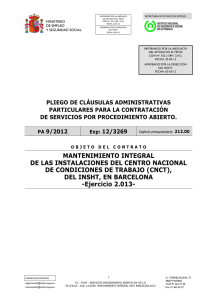Nueva ventana:Pliego Claúsulas Administrativas 9/2012 (pdf, 251 Kbytes)