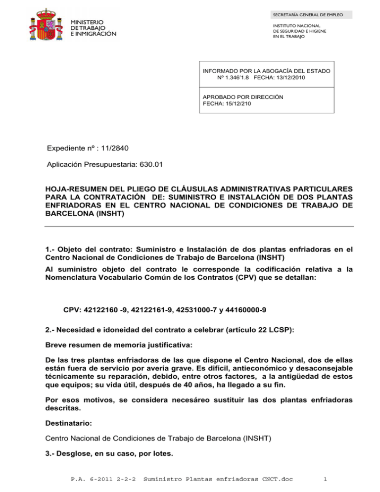 Nueva ventana Pliego Claúsulas Administrativas Particulares pdf 325