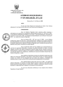 ACVERDO DE CONSEJO REGIONAL N° 039-2008-GOB.REG.-IIVCAjCR CONSEJO REGIONAL