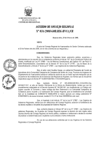 ACUERDO DE CONSEJO REGIONAL N° 034·2008·GOB.REG·HVCJt/CR CONSEJO REGIONAL