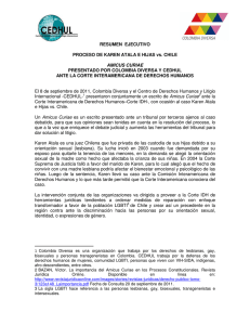 Resumen ejecutivo del Amicus presentado por COLOMBIA DIVERSA y el CEDHUL [PDF]