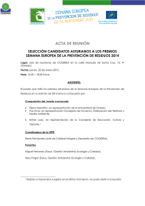 Acta del jurado de las candidaturas asturianas a los premios europeos de la SEPR 2014