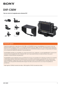 DXF-C50W Visor en color de 5 pulgadas para cámaras DXC
