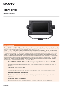 HDVF-L750 Visor LCD Full HD de 7&#34;
