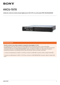 HXCU-TX70 Unidad de control de cámara triaxial digital para la HXC-D70...