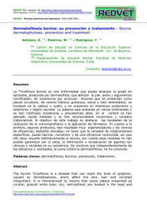 Dermatofitosis bovina: su prevención y tratamiento