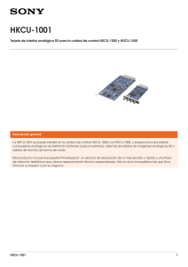 HKCU-1001 Tarjeta de interfaz analógica SD para la unidad de control...