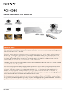 PCS-XG80 Sistema de videoconferencia en alta definición 1080