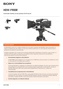 HDW-F900R Camcorder CineAlta con tres sensores CCD FIT de 2/3&#34;