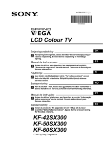 LCD Colour TV Betjeningsvejledning DK 22