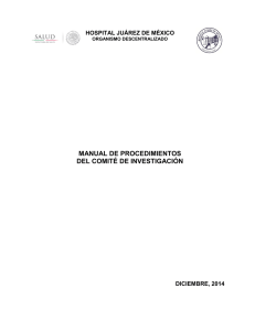 12. Manual de Procedimientos del Comité de Investigación, 2014