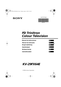 FD Trinitron Colour Television KV-29FX64E
