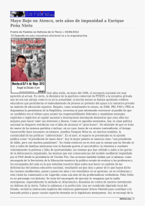 Mayo Rojo en Atenco, seis años de impunidad a Enrique