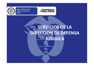 Servicios de la Dirección de Defensa Juridica
