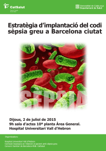 Estratègia d’implantació del codi sèpsia greu a Barcelona ciutat
