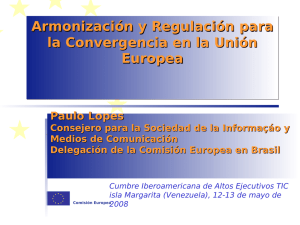 Regulación de convergencia en Unión Europea
