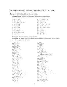 Tarea 1. Derivada