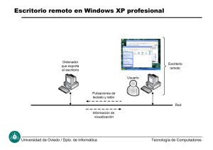 Escritorio remoto en Windows XP Profesional