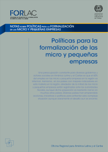 Descarga las Notas sobre Políticas para la formalización de las micro y pequeñas empresas de la OIT»