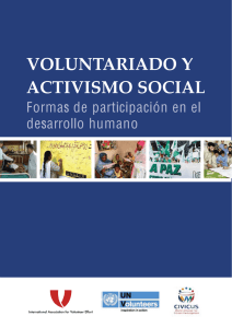 un volunteers - voluntariado activismo
