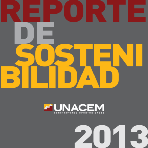 UNACEM Reporte de Sostenibilidad 2013
