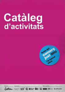 Descarrega't el catàleg d'activitats de 2013