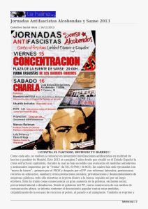 Jornadas Antifascistas Alcobendas y Sanse 2013