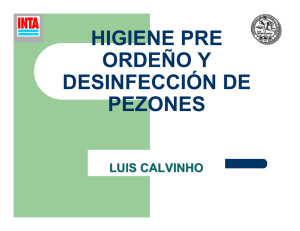 HIGIENE PRE ORDEÑO Y DESINFECCIÓN DE PEZONES