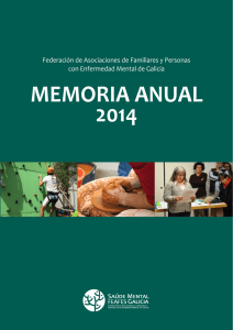 MEMORIA ANUAL 2014 Federación de Asociaciones de Familiares y Personas