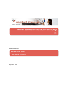 Informe contrataciones Empleo con Apoyo  2014 Martínez Torres, Sergio