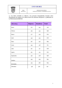 Estadística Desempleados/as Godella 2014