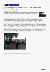 Crónica: manifestación antifascista y por la memoria histórica en Fuengirola