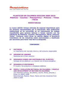 PLASTICOS EN COLOMBIA EDICION 2009-2010: - Fibras