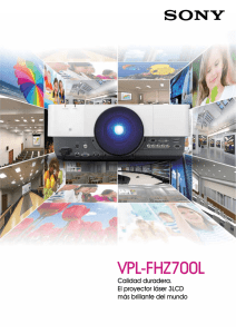 VPL-FHZ700L Calidad duradera. El proyector láser 3LCD más brillante del mundo