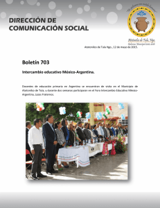 Intercambio educativo México-Argentina.