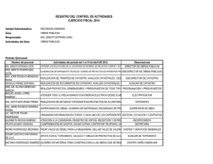 registro de actividades 1a quincena abril 2014 obras