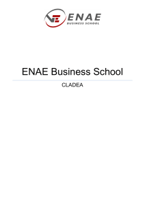 Fundación Universidad Empresa de Región de Murcia - ENAE Business School-Informe ENAE