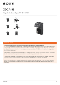 XDCA-55 Adaptador de cámara HD para PMW-320 y PMW-350