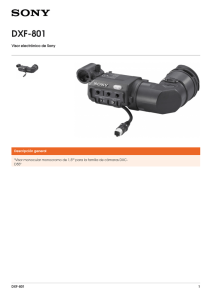DXF-801 Visor electrónico de Sony Descripción general