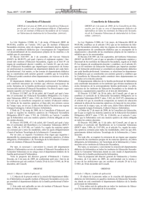 ORDEN de 4 de junio de 2009, de la Conselleria de Educaci n, por la que se crea el departamento did ctico de inform tica en todos los institutos de Educaci n Secundaria de la Comunitat Valenciana de titularidad de la Generalitat