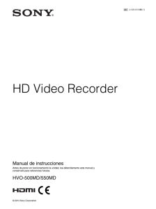 HD Video Recorder Manual de instrucciones