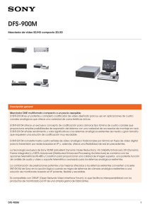 DFS-900M Mezclador de vídeo SD/HD compacto 2D/3D