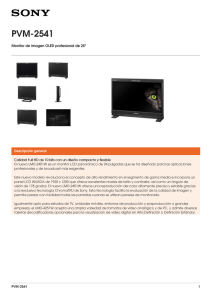 PVM-2541 Monitor de imagen OLED profesional de 25&#34;