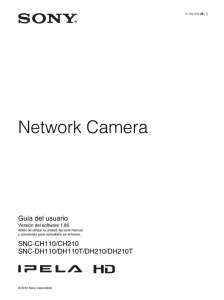 Network Camera Guía del usuario SNC-CH110/CH210 SNC-DH110/DH110T/DH210/DH210T