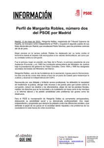 Perfil de Margarita Robles, número dos del PSOE por Madrid