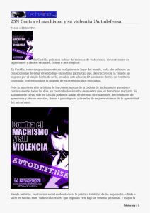 25N Contra el machismo y su violencia ¡Autodefensa!